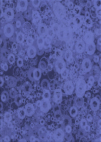 Machine Washable Transitional Sapphire Blue Rug, wshpat2990blu