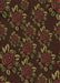 Patterned Saddle Brown Rug, pat2991brn