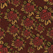 Round Patterned Mahogany Brown Rug, pat2991org