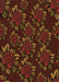 Patterned Mahogany Brown Rug, pat2991org