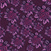 Round Patterned Purple Lily Purple Rug, pat2991pur