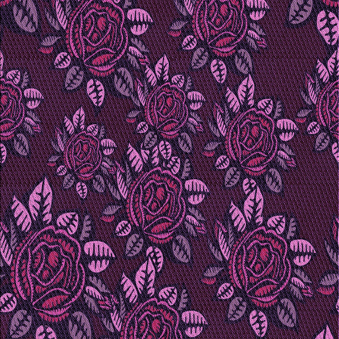 Patterned Purple Lily Purple Rug, pat2991pur