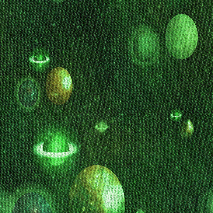 Patterned Green Rug, pat2992grn