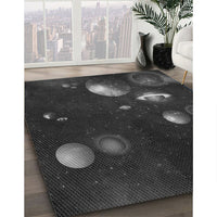 Patterned Midnight Gray Rug, pat2992gry