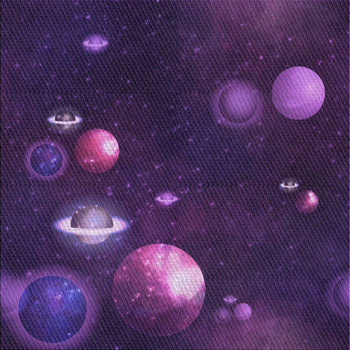 Round Machine Washable Transitional Dark Purple Rug, wshpat2992pur