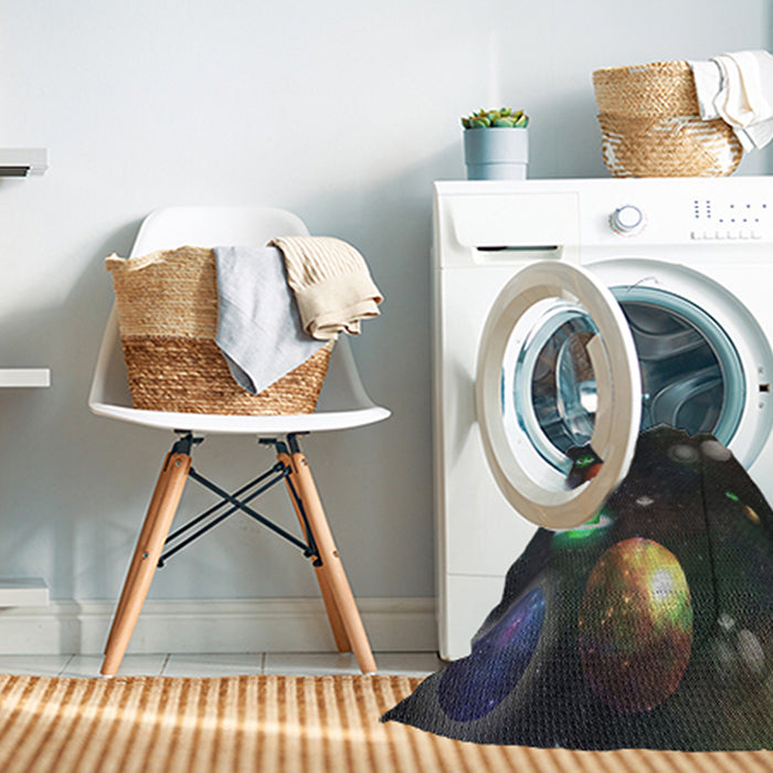 Machine Washable Transitional Black Rug in a Washing Machine, wshpat2992