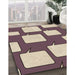 Machine Washable Transitional Velvet Maroon Purple Rug in a Family Room, wshpat2993brn