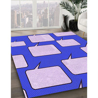 Patterned Mauve Purple Rug, pat2993pur