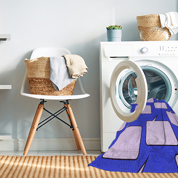 Machine Washable Transitional Mauve Purple Rug in a Washing Machine, wshpat2993pur