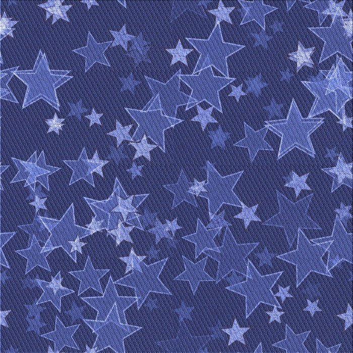 Round Patterned Denim Dark Blue Rug, pat2994blu