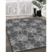 Patterned Gunmetal Gray Rug in Family Room, pat2995gry