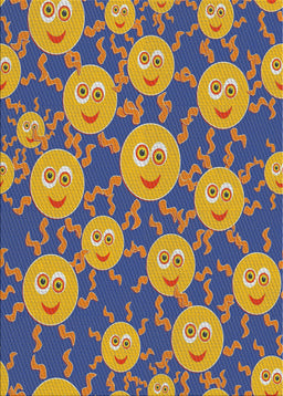 Patterned Purple Modern Rug, pat2995