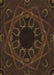 Patterned Saddle Brown Rug, pat2996brn