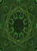 Patterned Green Rug, pat2996grn