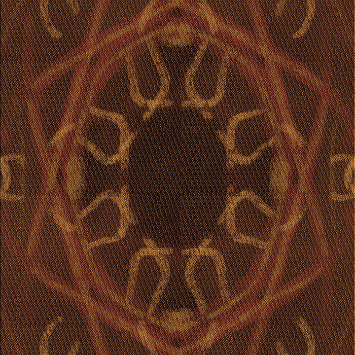 Patterned Mahogany Brown Rug, pat2996org