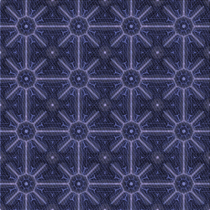 Round Machine Washable Transitional Night Blue Rug, wshpat2997blu