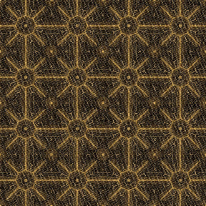 Round Patterned Red Brown Rug, pat2997brn