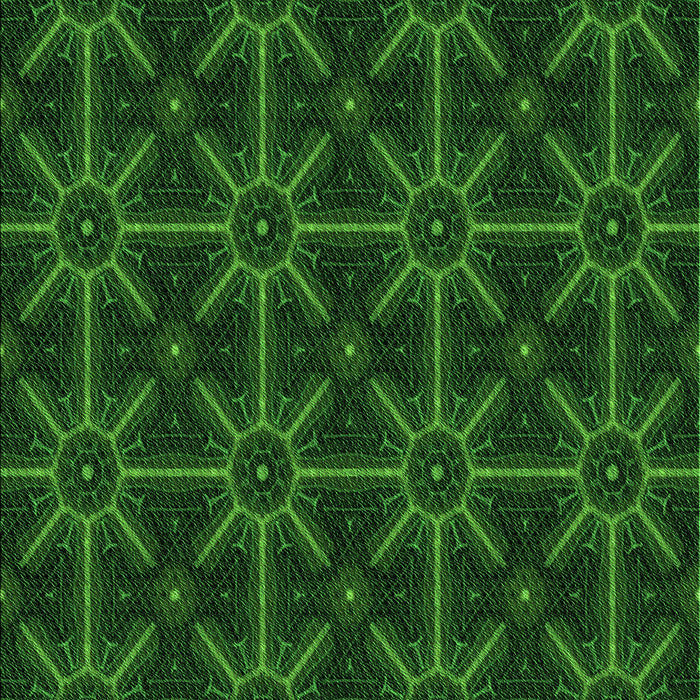 Patterned Green Rug, pat2997grn