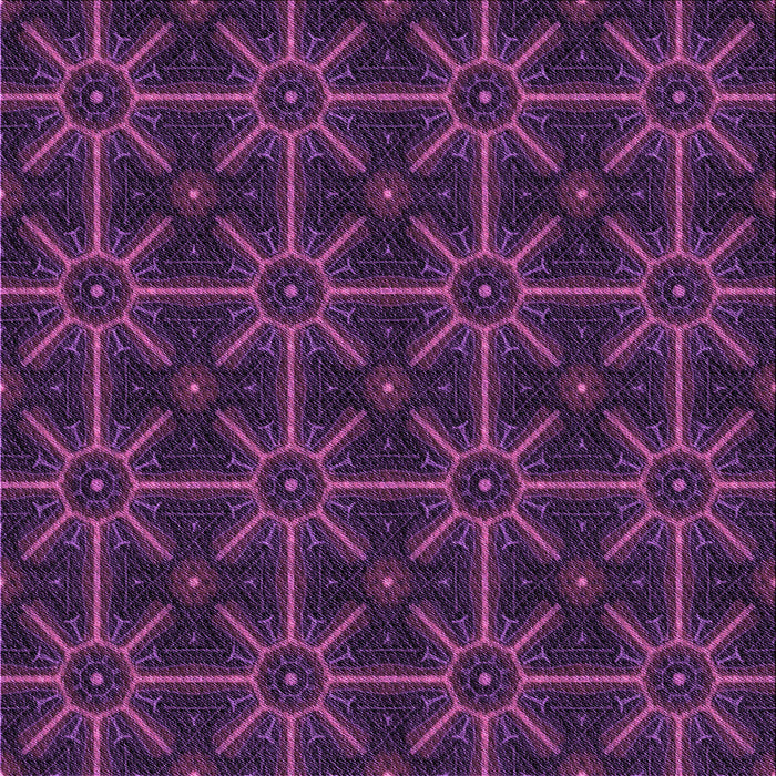 Round Patterned Dark Orchid Purple Rug, pat2997pur