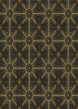 Patterned Mid Gray Novelty Rug, pat2997