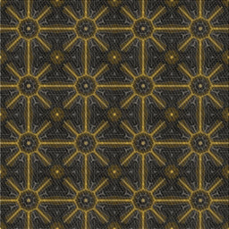 Square Patterned Mid Gray Novelty Rug, pat2997