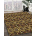 Machine Washable Transitional Night Red Rug in a Family Room, wshpat2998brn