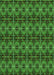 Patterned Dark Forest Green Rug, pat2998grn