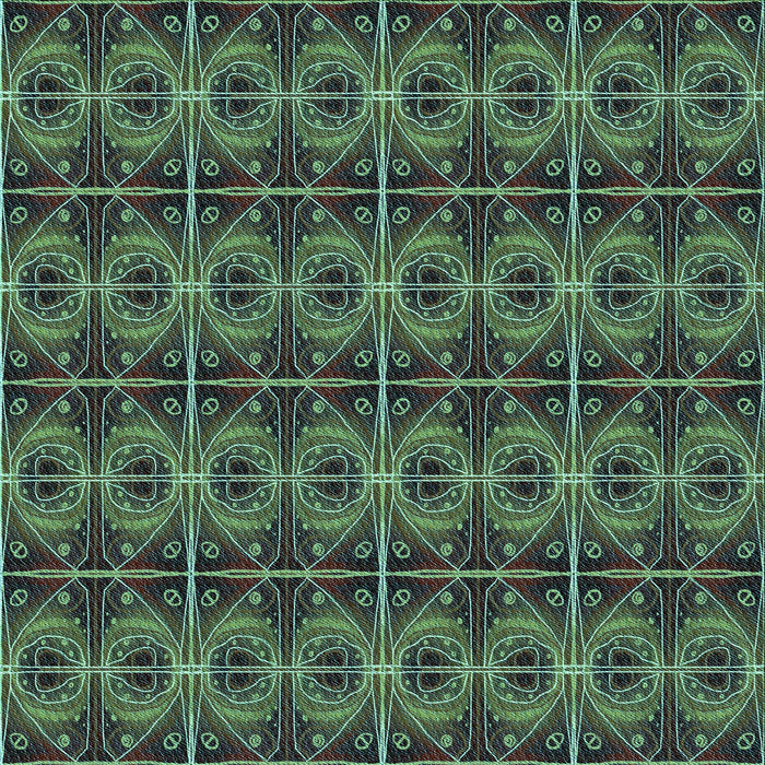 Round Patterned Charcoal Black Rug, pat2998lblu