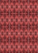 Patterned Red Rug, pat2998rd