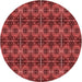 Square Machine Washable Transitional Red Rug in a Living Room, wshpat2998rd