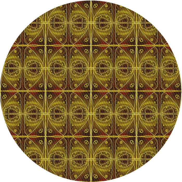 Square Patterned Red Rug, pat2998yw