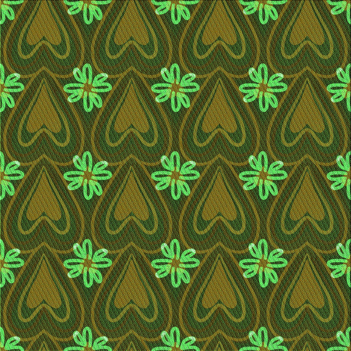 Round Patterned Milk Chocolate Brown Rug, pat2999grn