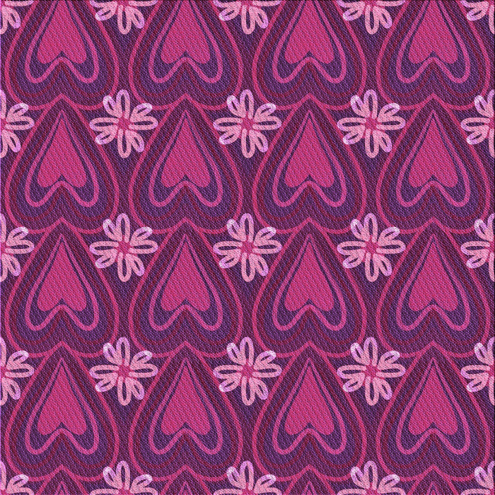 Round Patterned Burnt Pink Rug, pat2999pur