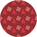 Square Machine Washable Transitional Red Rug in a Living Room, wshpat2999rd