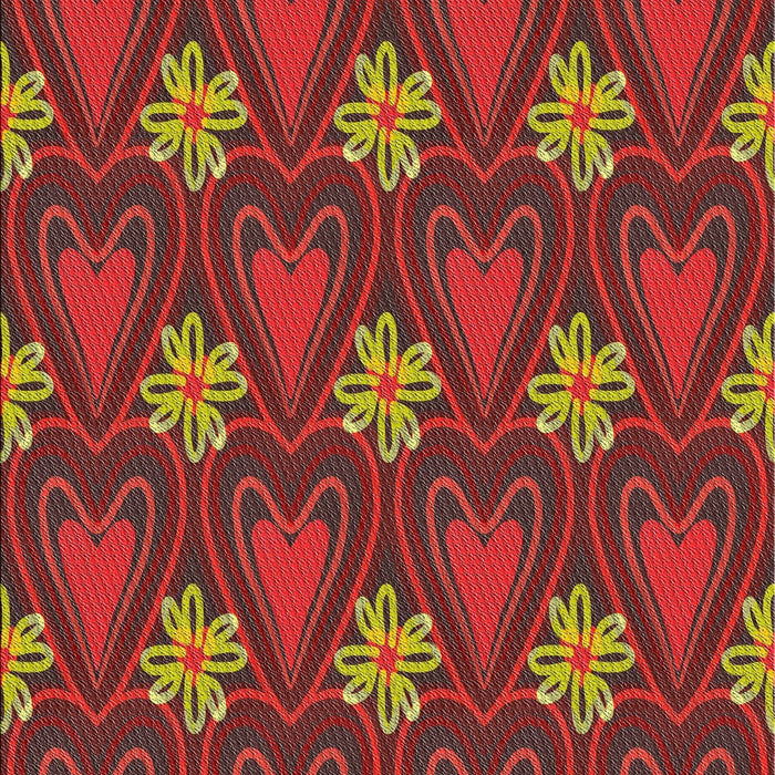 Patterned Red Novelty Rug, pat2999