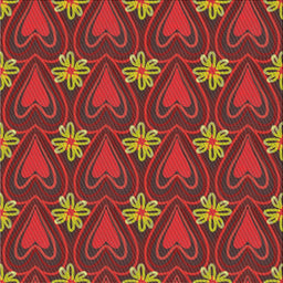 Sideview of Machine Washable Transitional Tomato Red Rug, wshpat2999