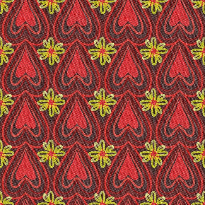 Square Patterned Red Novelty Rug, pat2999