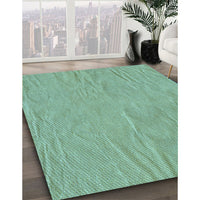 Patterned Medium Sea Green Rug, pat3lblu