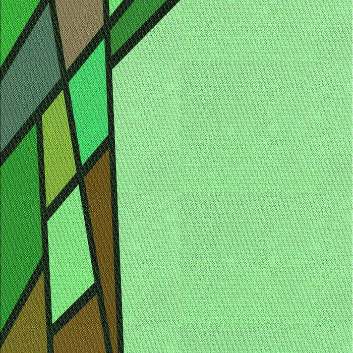 Patterned Dark Lime Green Rug, pat30grn