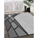 Patterned Platinum Silver Gray Rug in Family Room, pat30gry