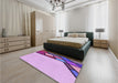 Patterned Orchid Purple Rug in Family Room, pat30pur