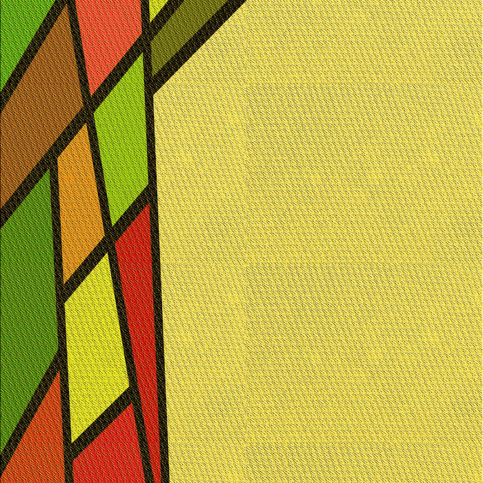 Patterned Yellow Rug, pat30yw