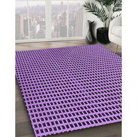 Patterned Violet Purple Rug, pat300pur