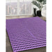 Patterned Violet Purple Rug in Family Room, pat300pur