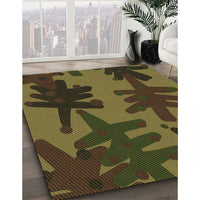 Patterned Milk Chocolate Brown Rug, pat3000brn