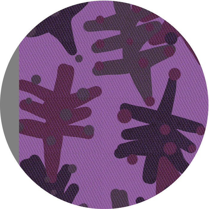 Square Machine Washable Transitional Plum Velvet Purple Rug in a Living Room, wshpat3000pur