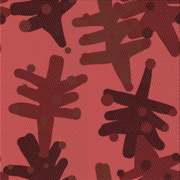 Round Patterned Cranberry Red Rug, pat3000rd