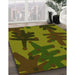 Patterned Milk Chocolate Brown Rug in Family Room, pat3000yw