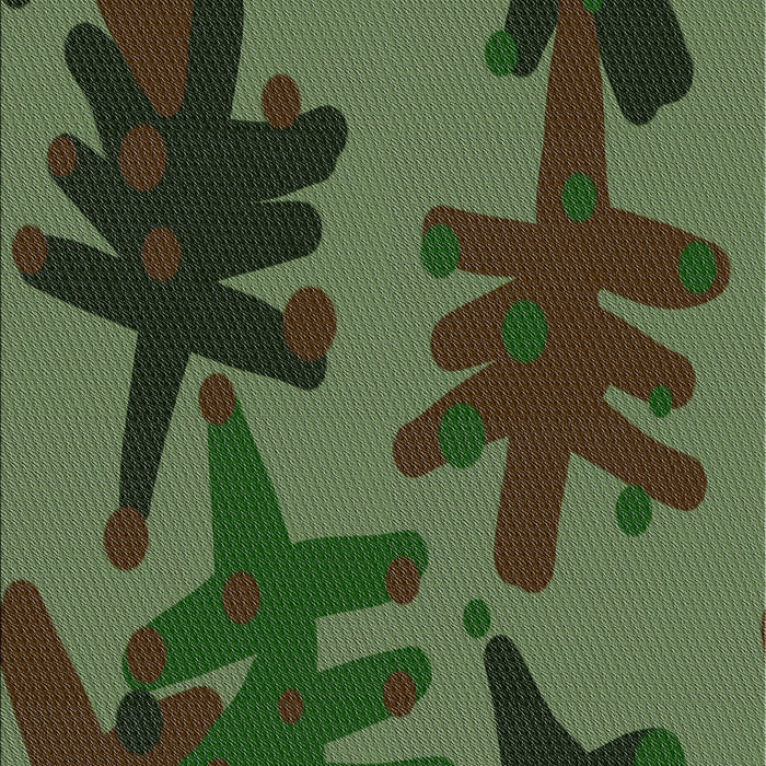 Patterned Dark Forest Green Novelty Rug, pat3000