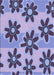 Machine Washable Transitional Deep Periwinkle Purple Rug, wshpat3001blu